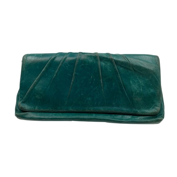 HOBO Green Leather Wallet | Classic Style for Women - Picture 1 of 8